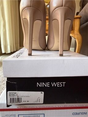 Nine West Natural Beige Stiletto Pumps